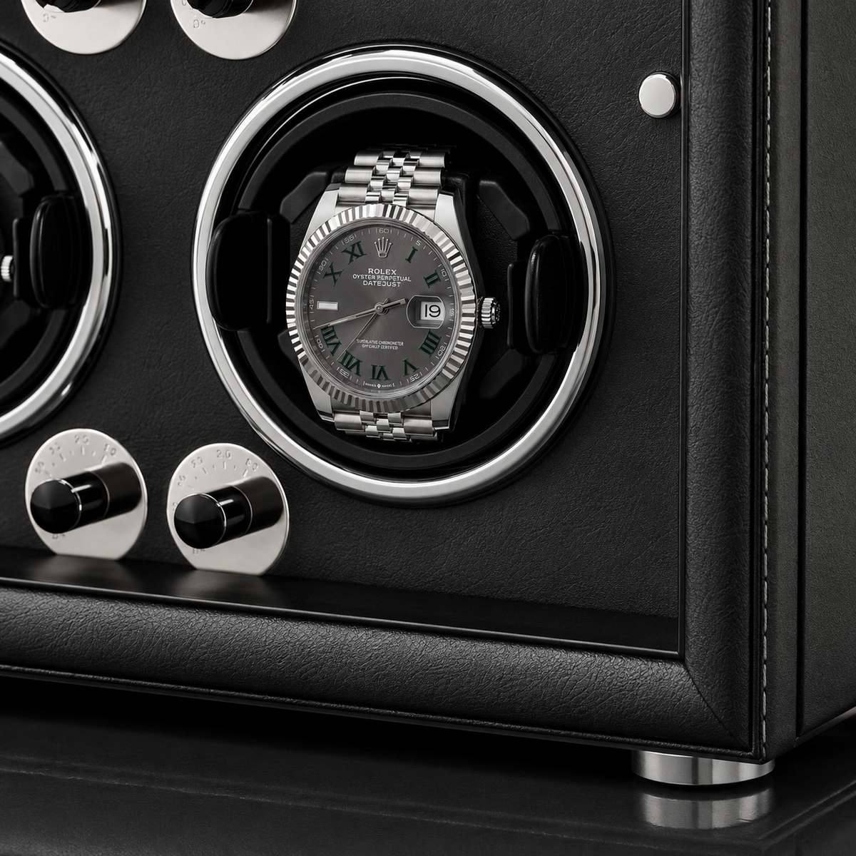 4-Watch Winder – Leather