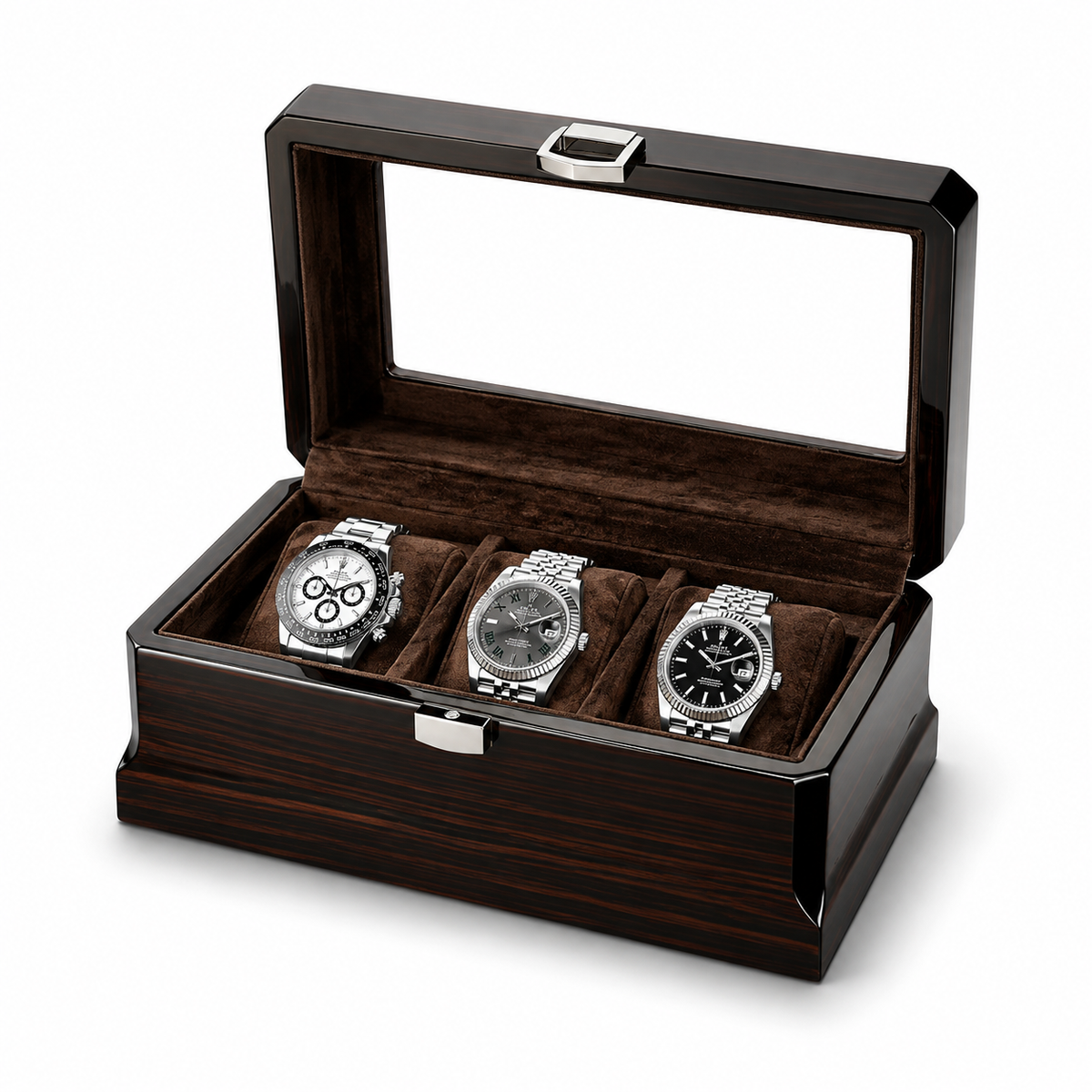 Luxury Wood Watch Box – 3 Watches