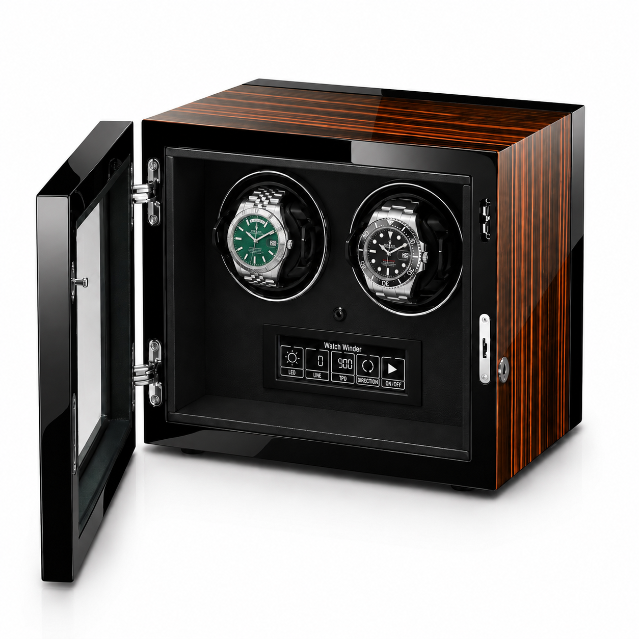 Caesar II – Silent Automatic Watch Winder for 2 Watches