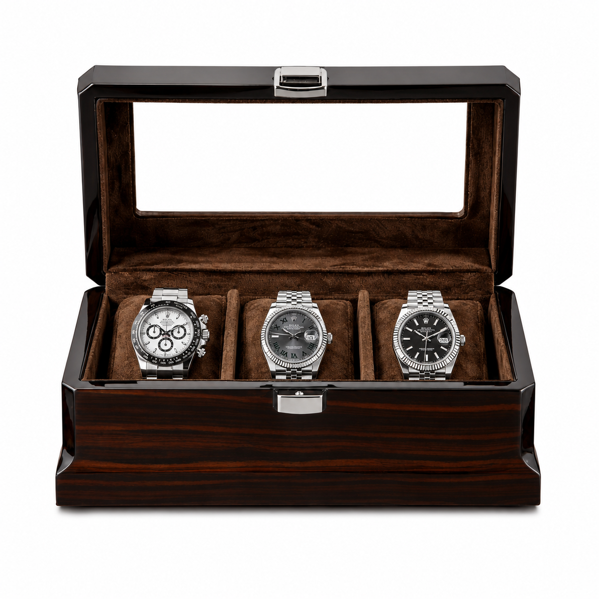 Luxury Wood Watch Box – 3 Watches