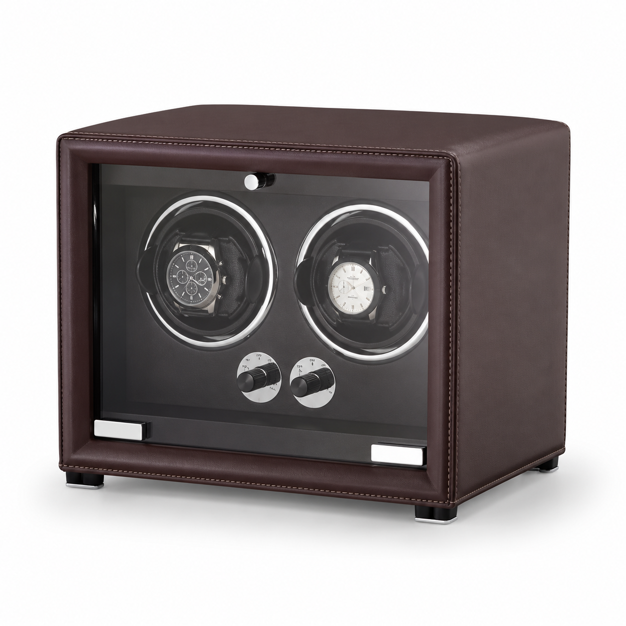 2-Watch Winder – Leather