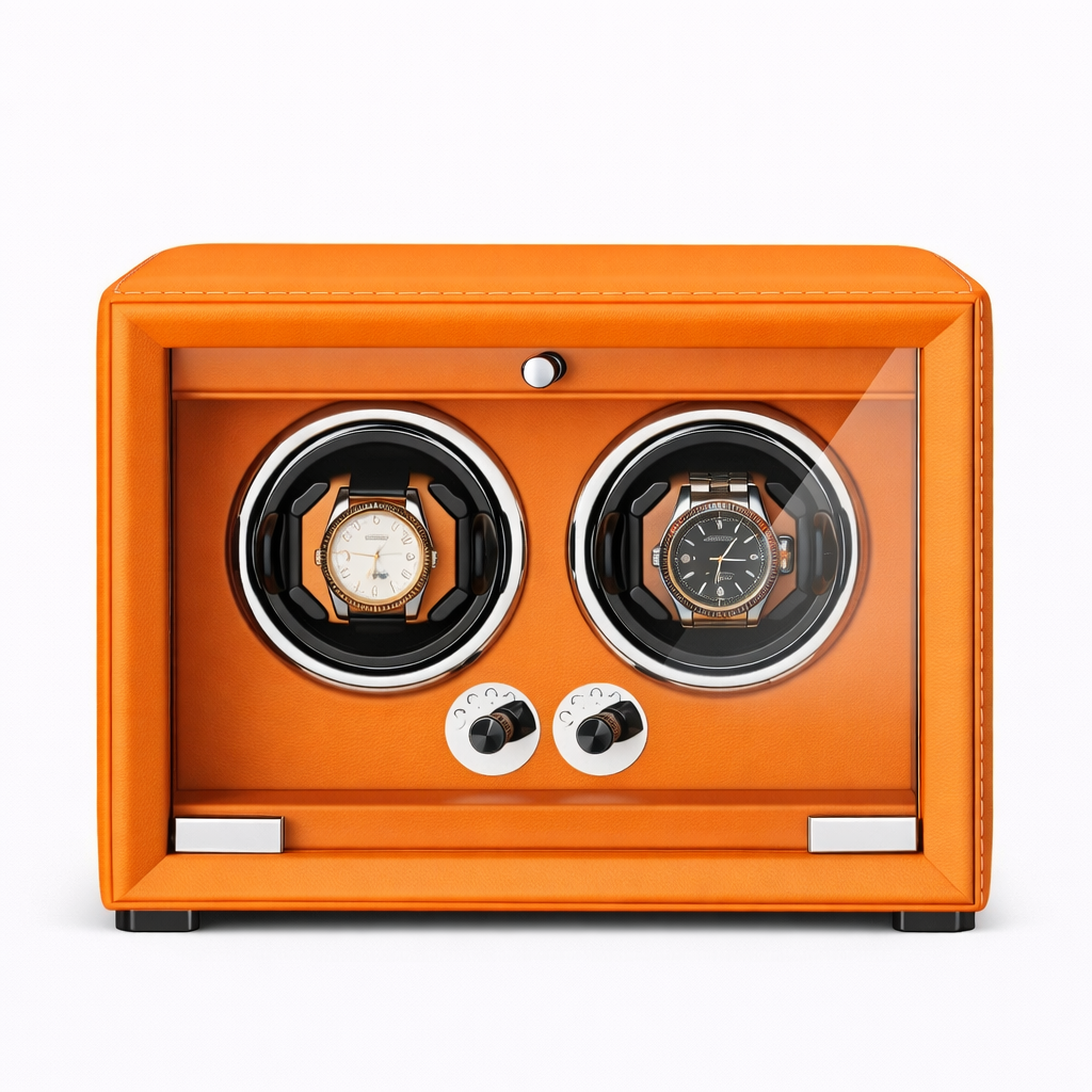 2-Watch Winder – Leather