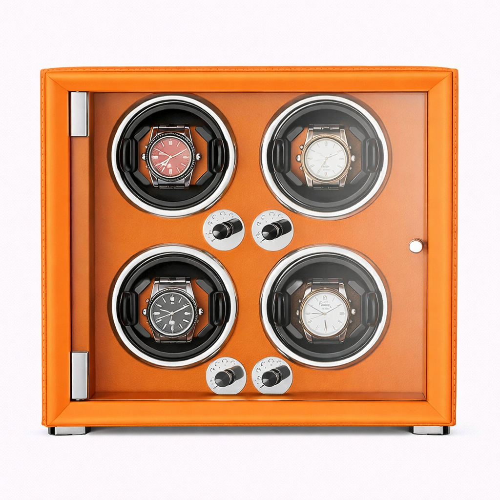 4-Watch Winder – Leather