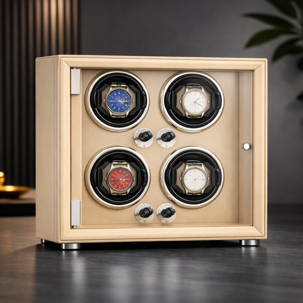 4-Watch Winder – Leather