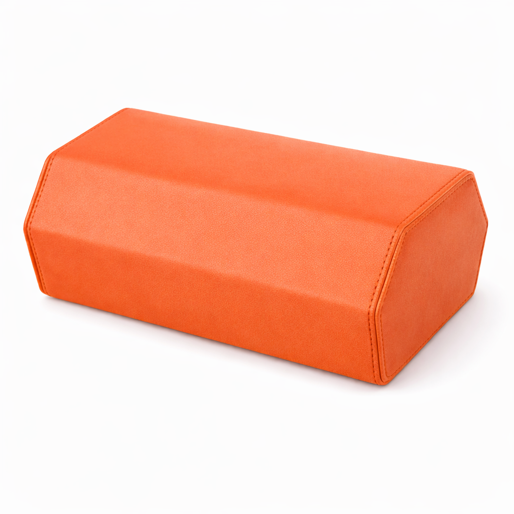 ETUIS 6 MONTRES - CUIR ORANGE