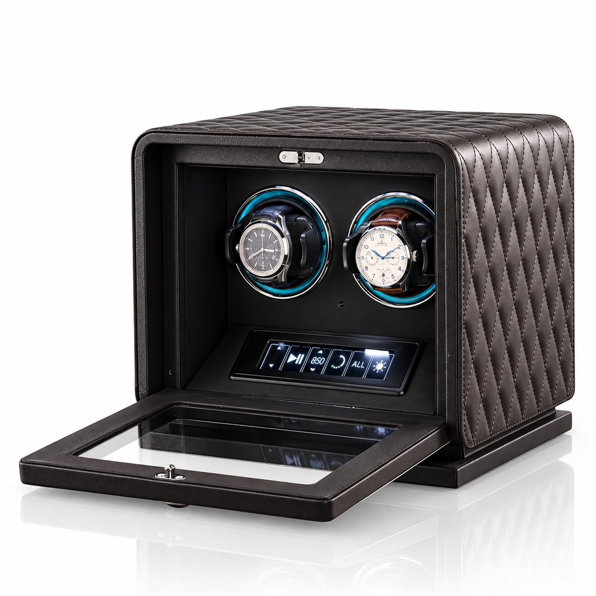 The Vesper Duo β Luxury Double Watch Winder