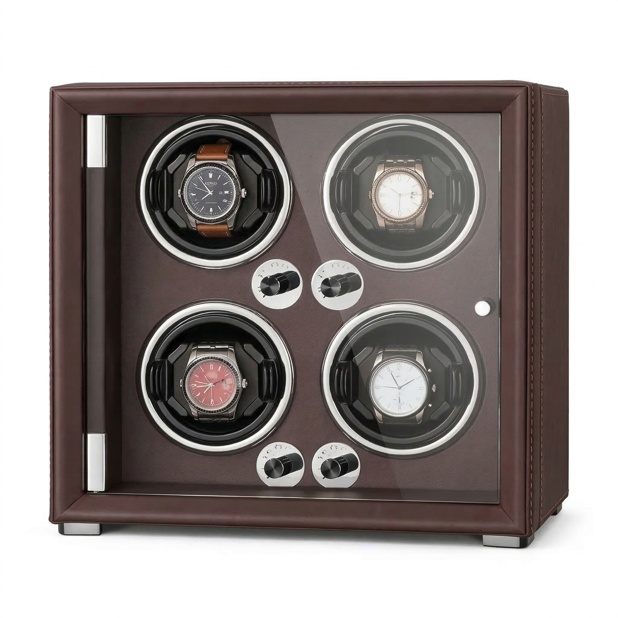 4-Watch Winder – Leather