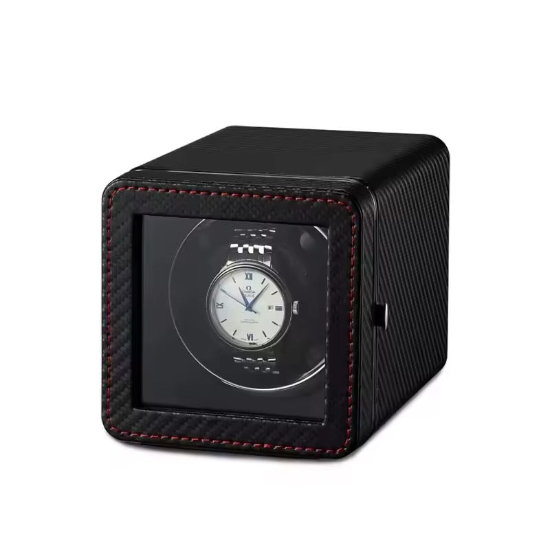 1-Watch Winder – Carbon Leather