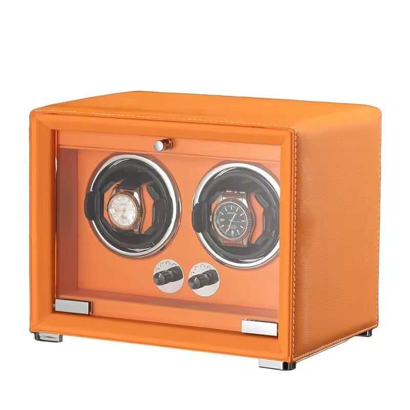 2-Watch Winder – Leather