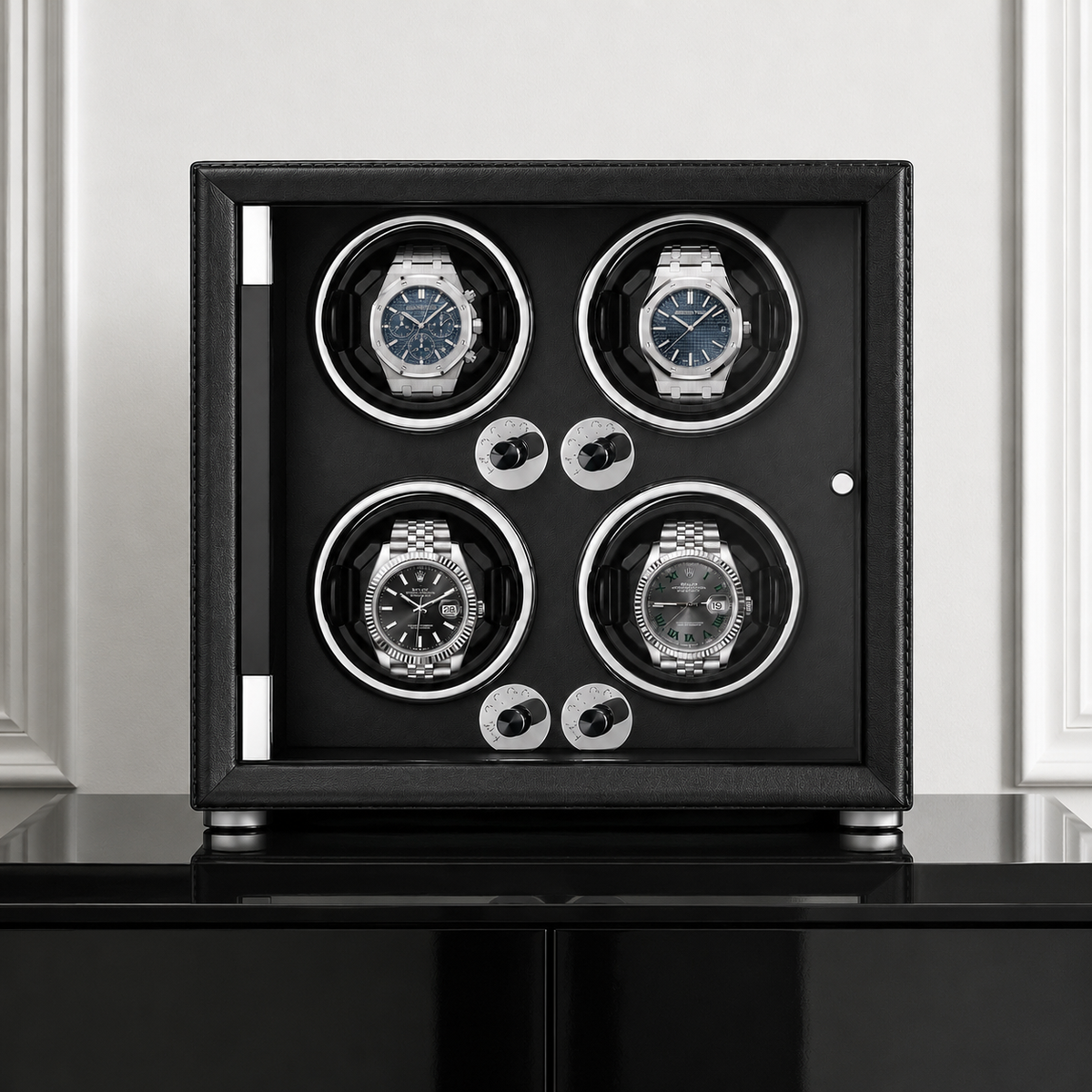 4-Watch Winder – Leather