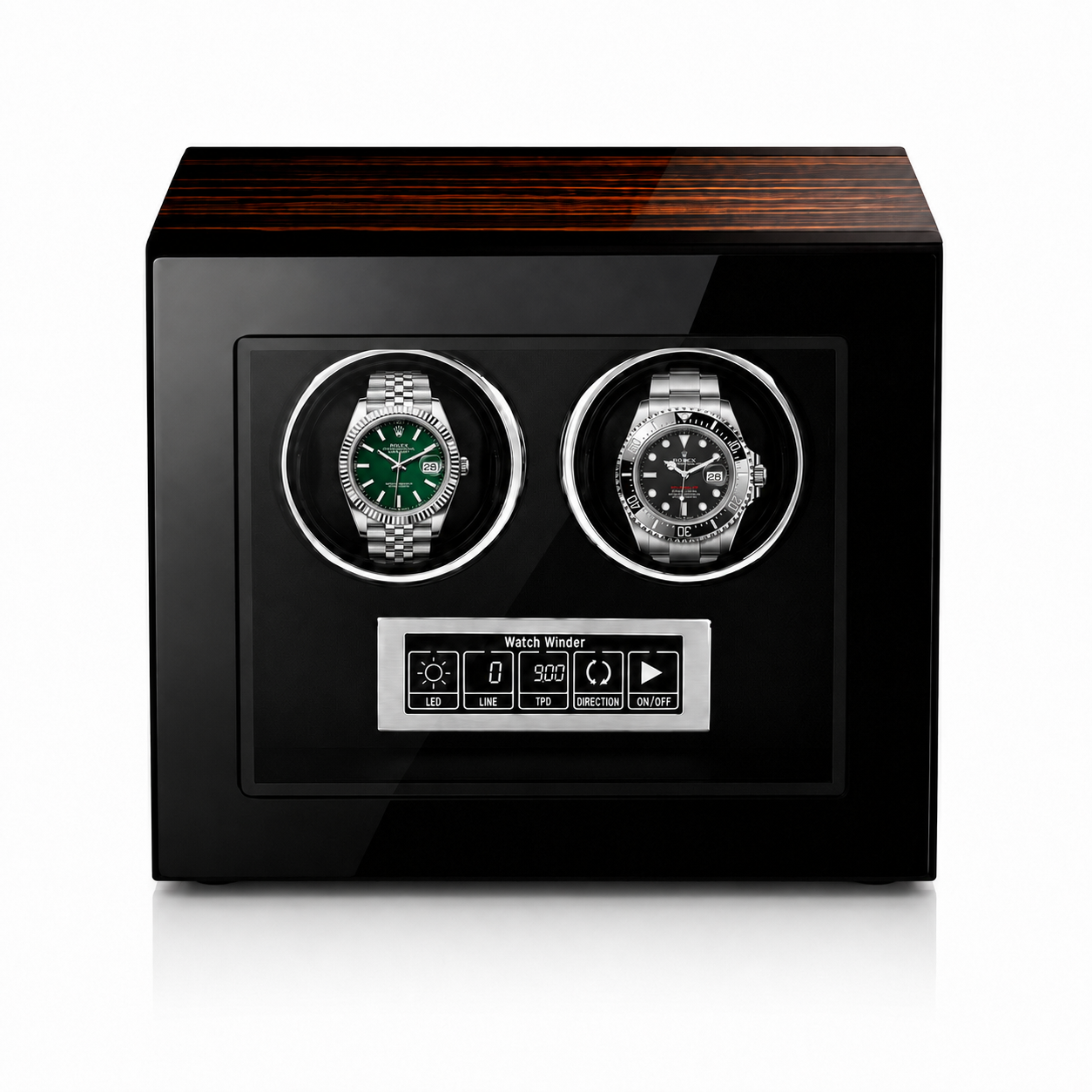 Caesar II – Silent Automatic Watch Winder for 2 Watches
