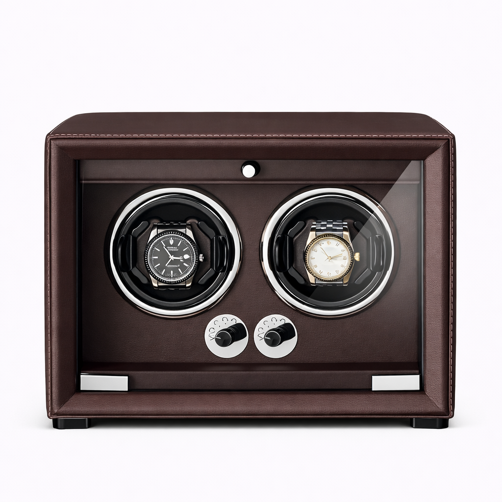 2-Watch Winder – Leather