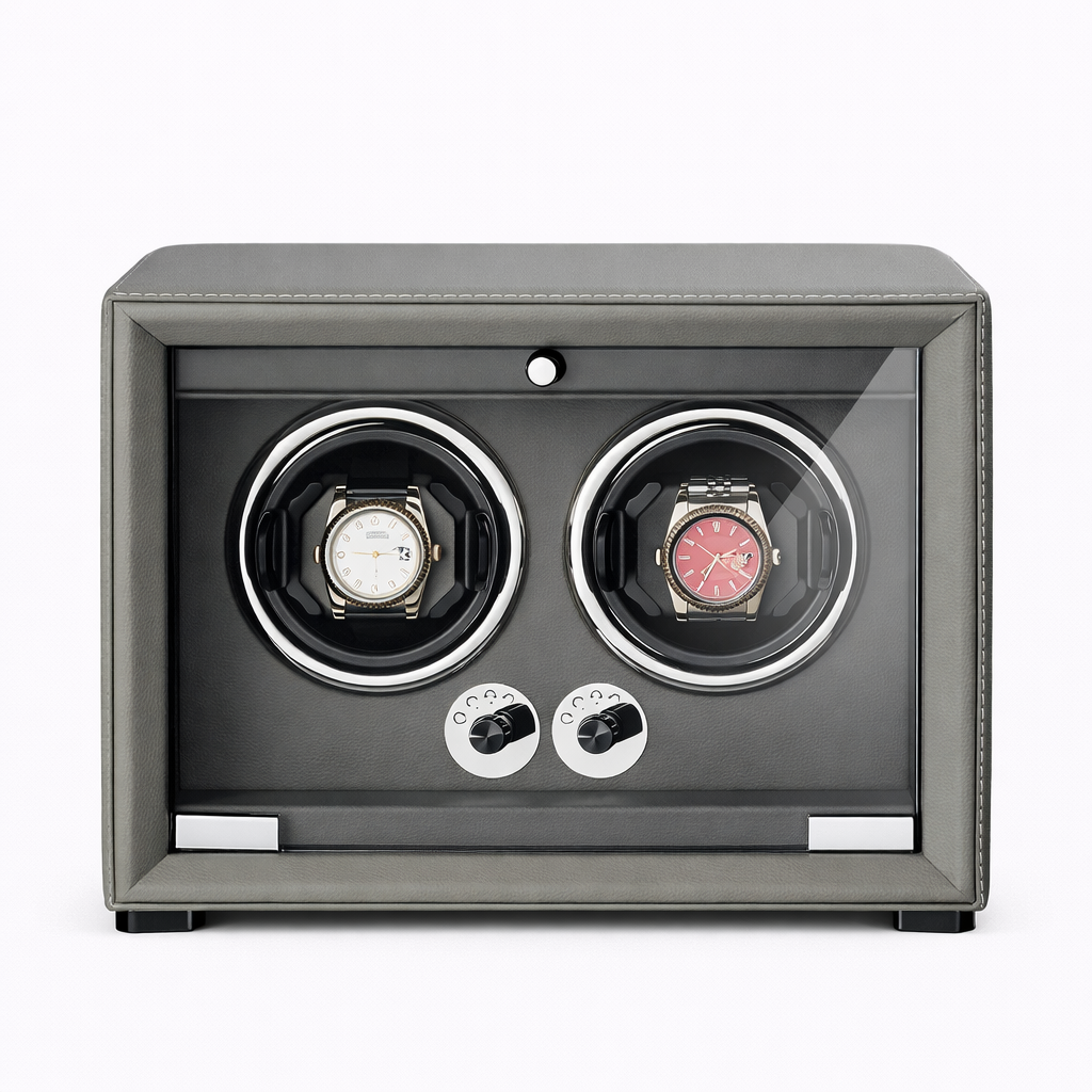 2-Watch Winder – Leather
