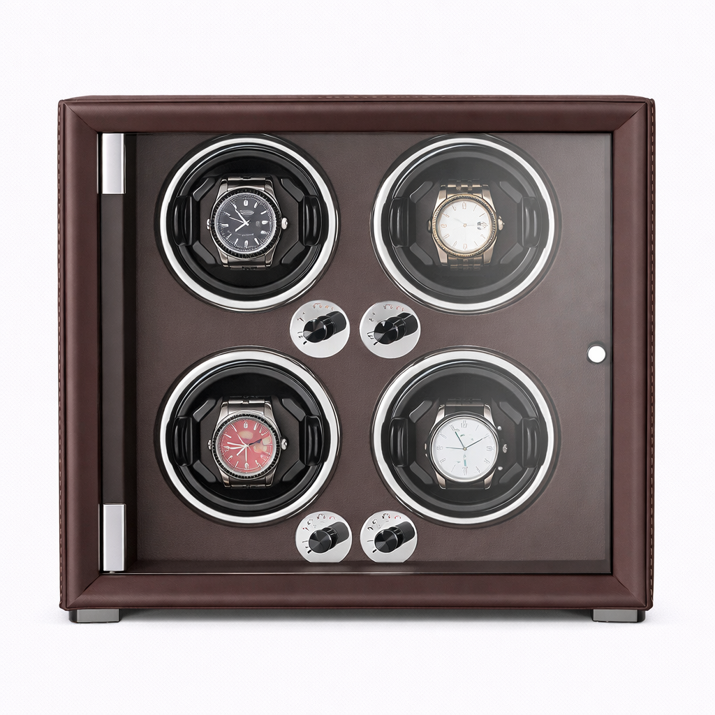 4-Watch Winder – Leather