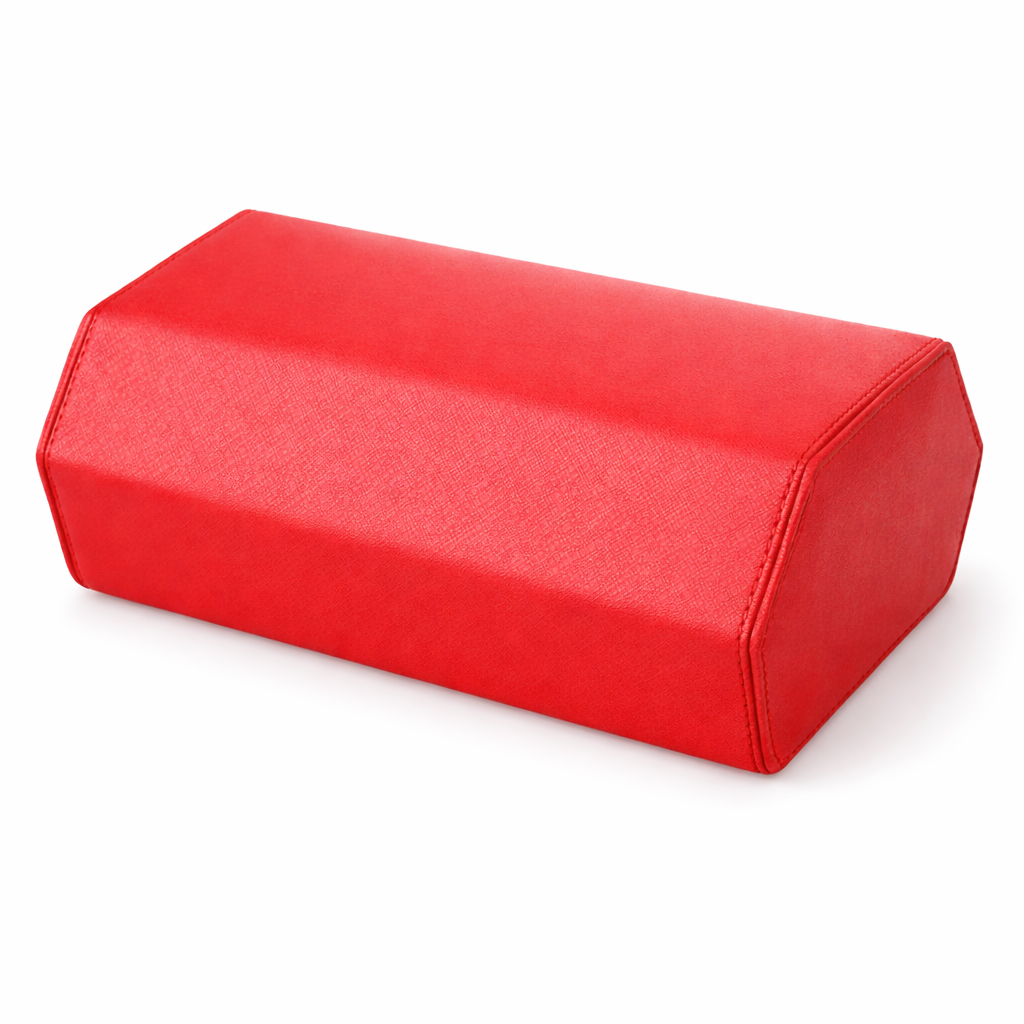 ETUIS 6 MONTRES - CUIR ROUGE
