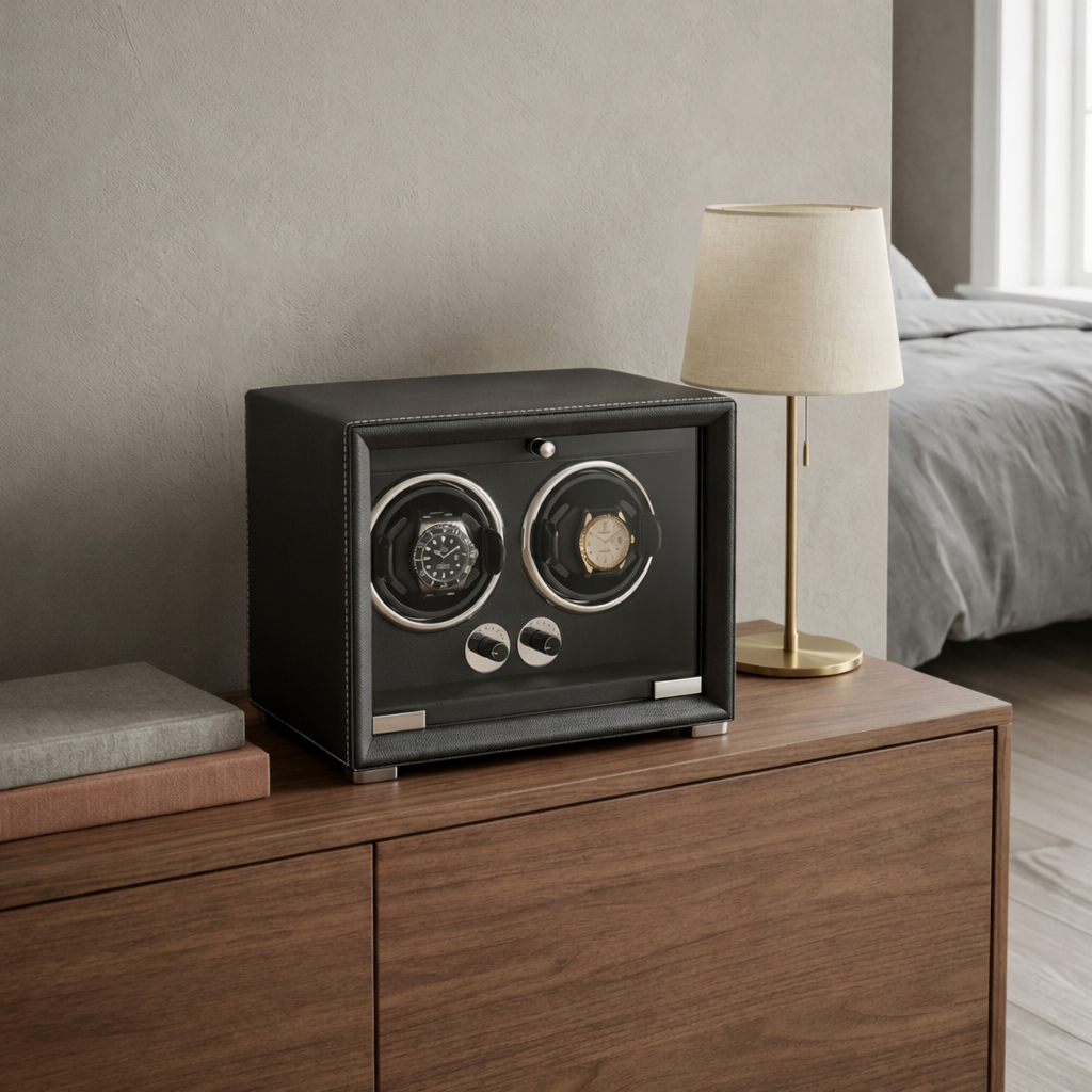 2-Watch Winder – Leather
