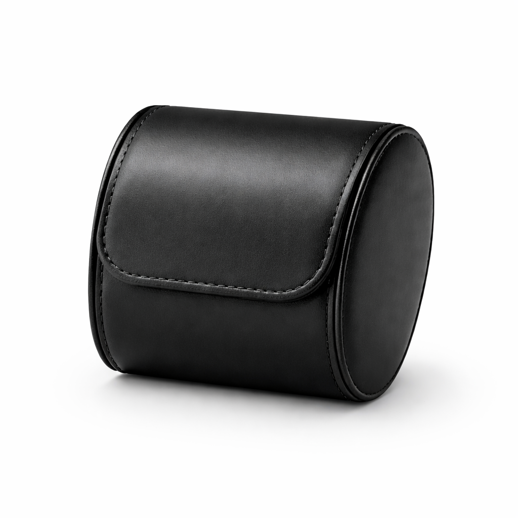 ETUIS DE VOYAGE 1 MONTRE - CUIR NOIR