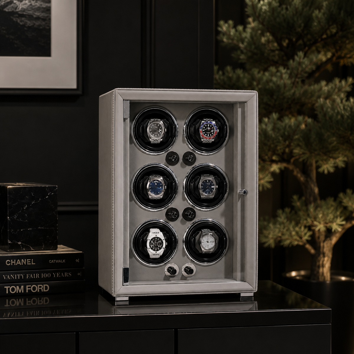6-Watch Winder | Leather