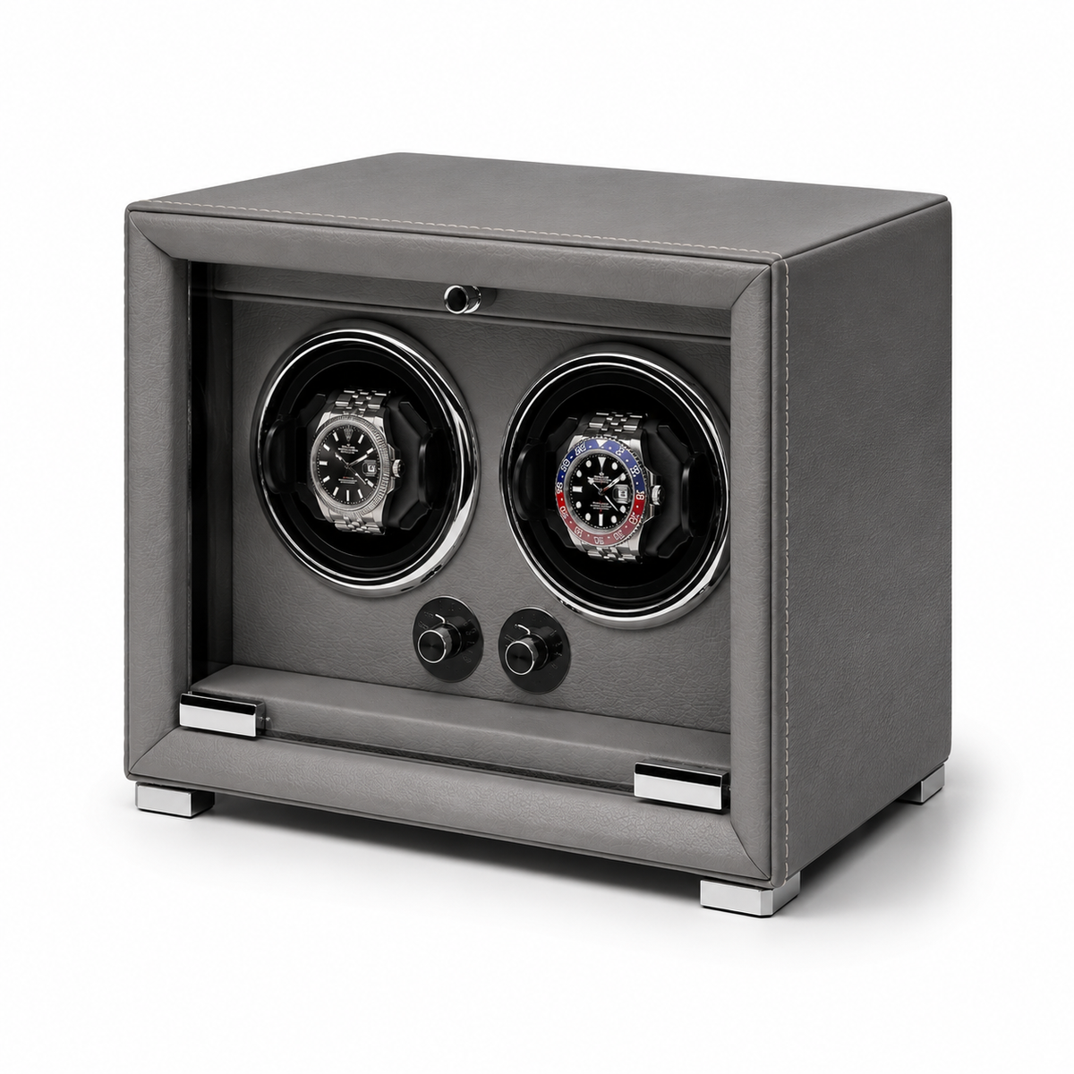 2-Watch Automatic Watch Winder – Leather