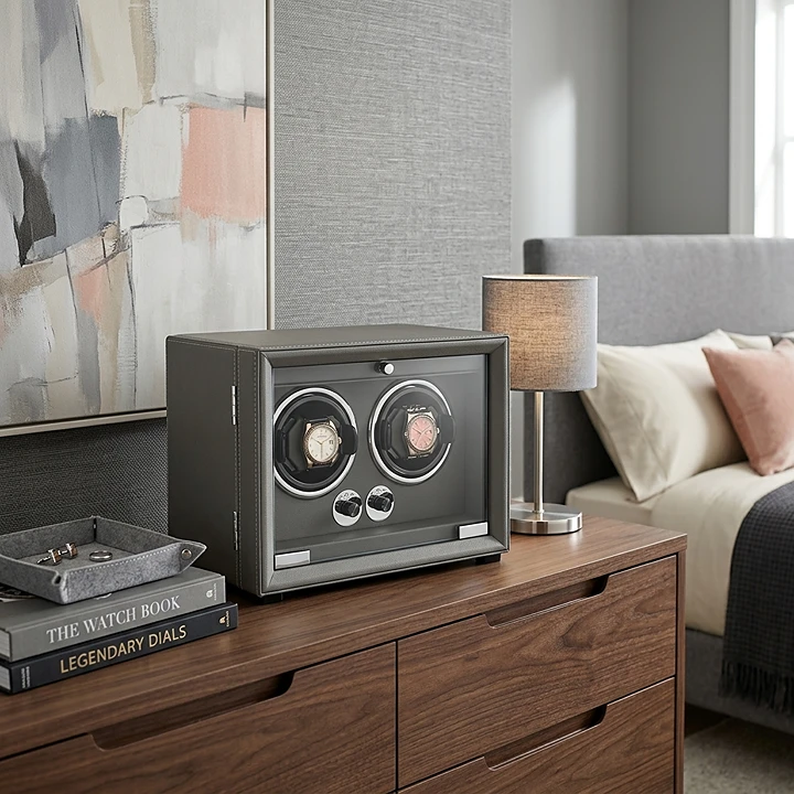 2-Watch Winder – Leather