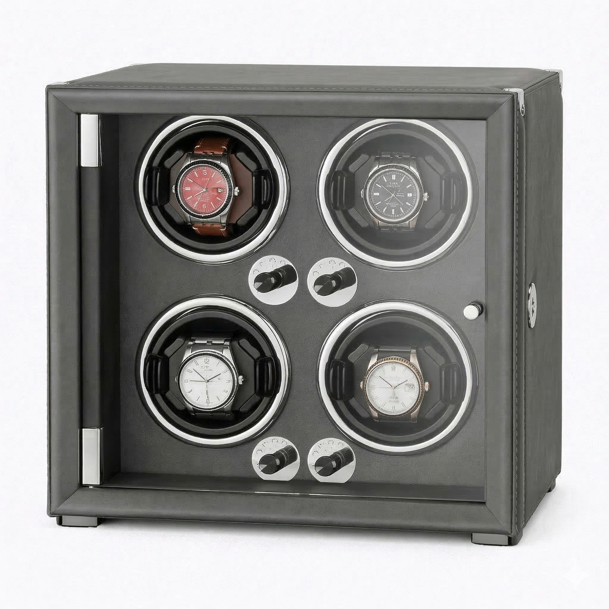 4-Watch Winder – Leather