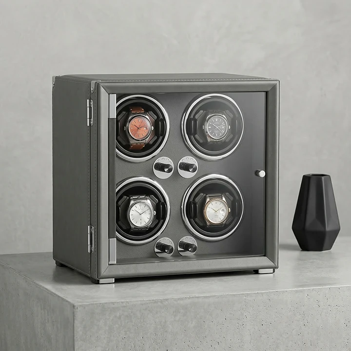 4-Watch Winder – Leather