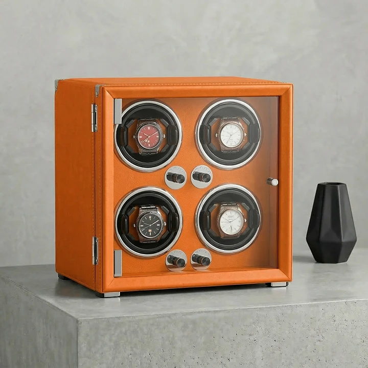 4-Watch Winder – Leather