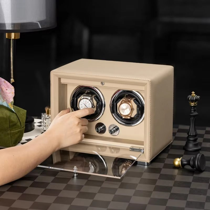 2-Watch Winder – Leather