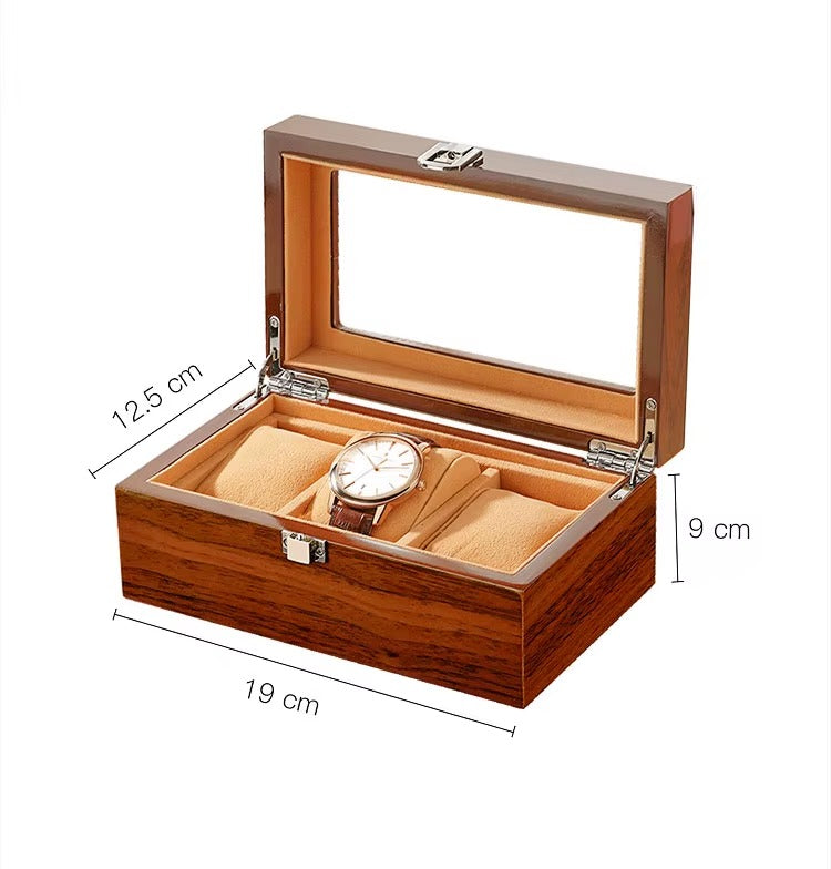 BOITE 3 MONTRES - BOIS CLAIR